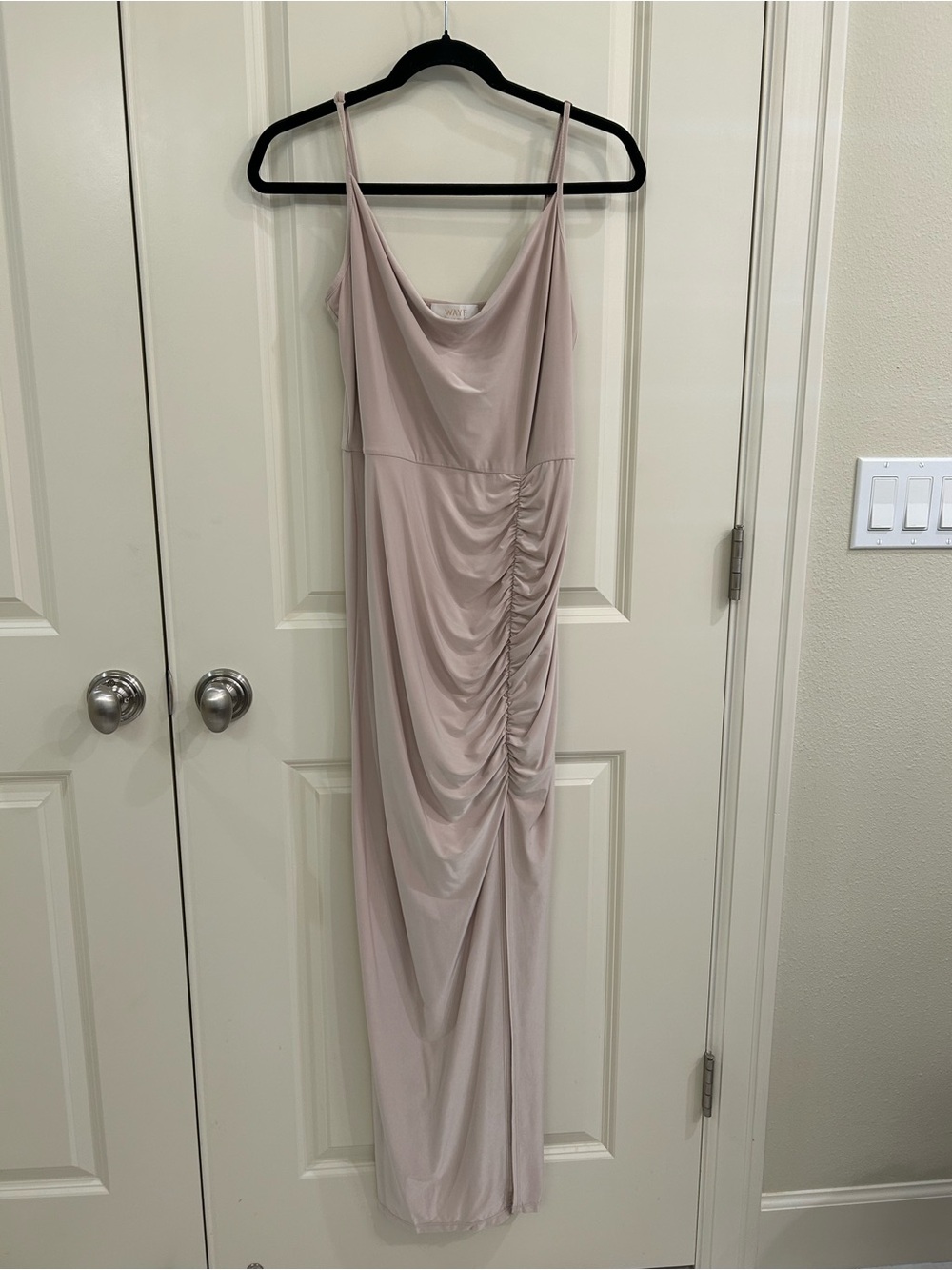 Wayf The Layla Ruched Cowl Neck Gown - Picture 2 of 6